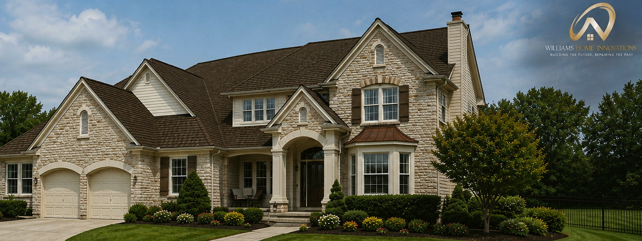 The same home after a full roof replacement by Williams Home Innovations