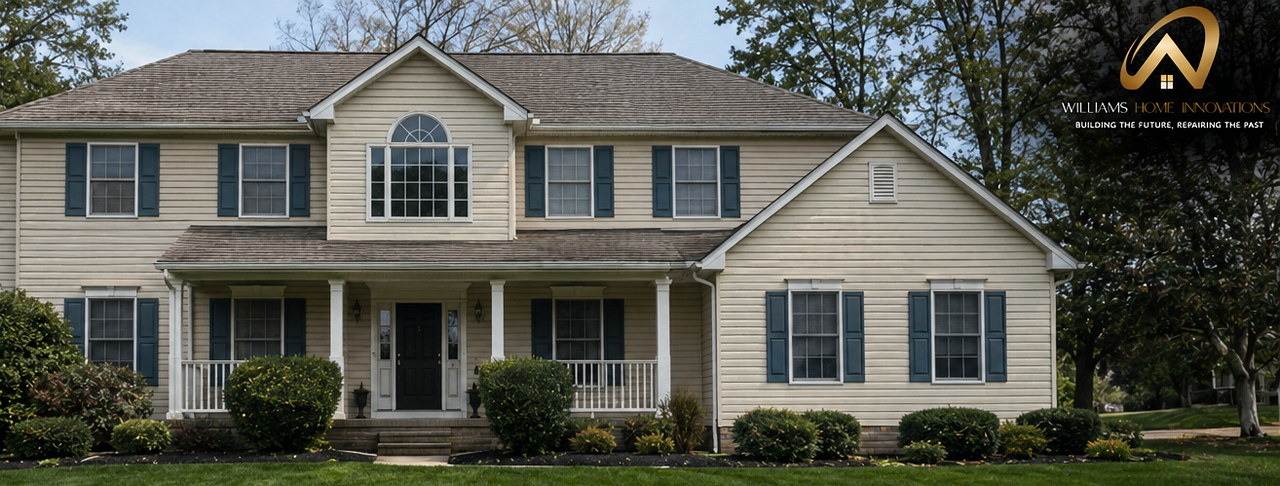 Northeast Ohio home before siding replacement by Williams Home Innovations