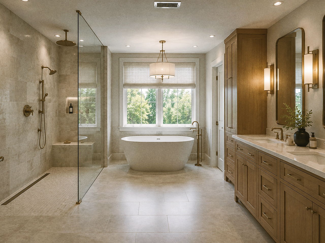 Primary Suite Bath — Walk-In Shower — Williams Home Innovations