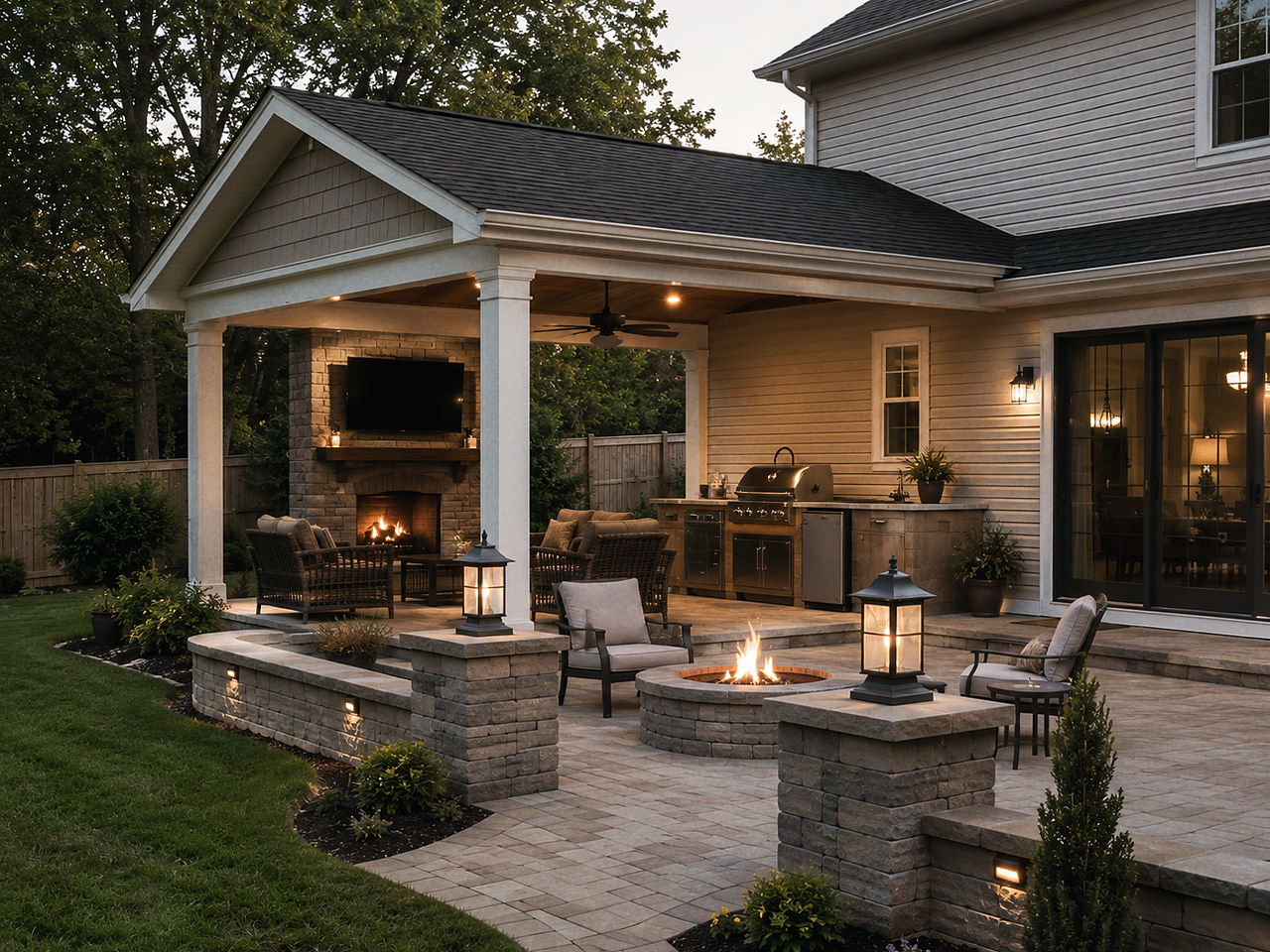 Composite Deck & Outdoor Kitchen — Williams Home Innovations