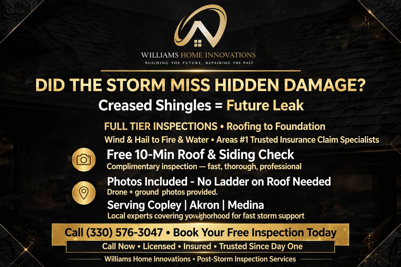 Insurance claim storm damage documentation